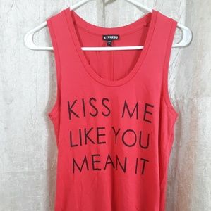 Express Small Red Tank Top